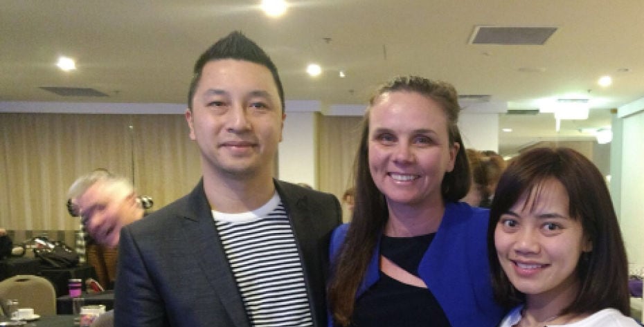 Dr Ling, Dr Gregory and Dr Tio at the Melbourne Vestibular Workshop